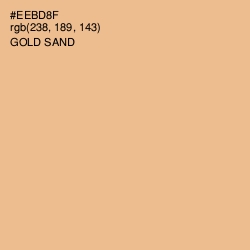 #EEBD8F - Gold Sand Color Image